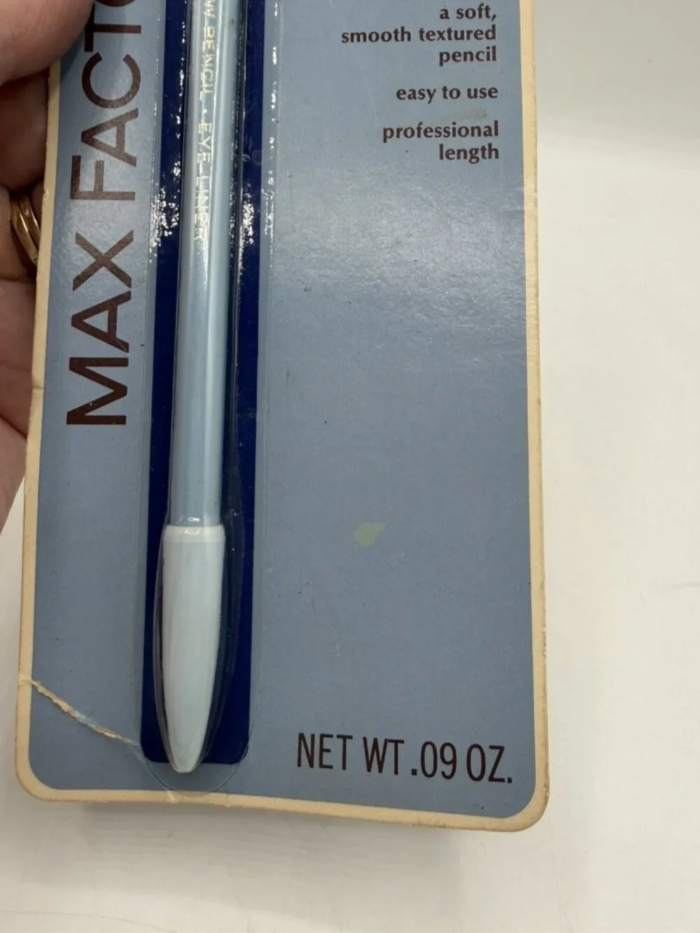 Vintage Max Factor Eyebrow Eyeliner Muted Auburn .09 Oz NIP HTF Prop Collectible